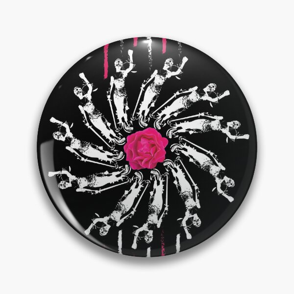 Item preview, Lady Justice & Rose Radials on Black designed and sold by Digitalmyth's Designs.