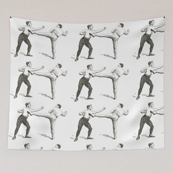 Item preview, Retro boxing illustration designed and sold by Anne Londez Studio.