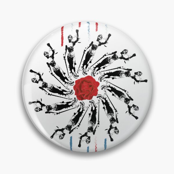 Item preview, Lady Justice & Rose Radials on White designed and sold by Digitalmyth's Designs.