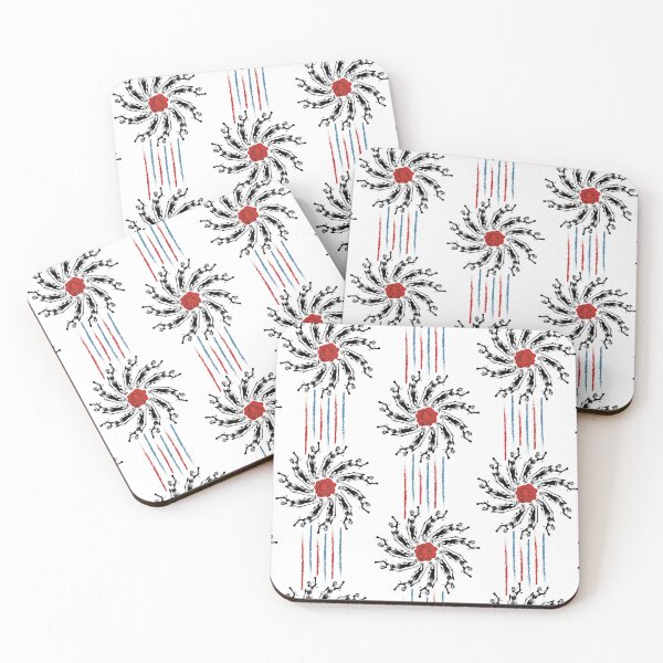 Item preview, Lady Justice & Rose Radials on White designed and sold by Digitalmyth's Designs.