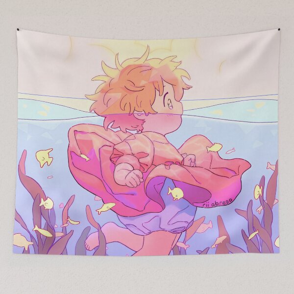 Item preview, Cute art swim girl [[ponyos's]] go -%[ghiblis]%- aways  designed and sold by renzuraart.