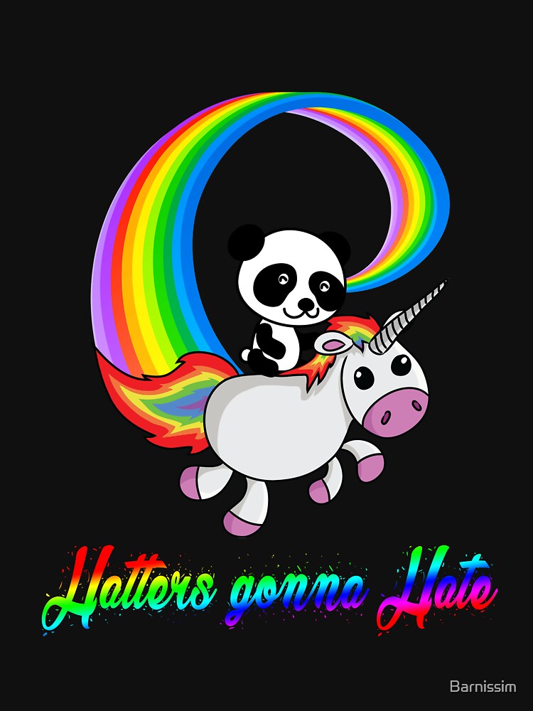 "Haters Gonna Hate Panda Unicorn Gift" Tshirt for Sale by Barnissim Redbubble panda t