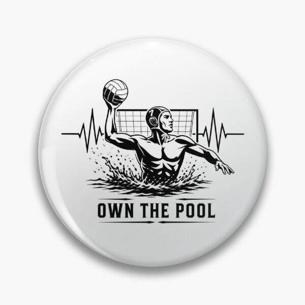 Item preview, Water Polo Own The Pool | Water Polo Heartbeat Design For Water Polo Player designed and sold by StyxIND.