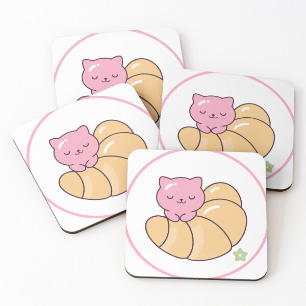 Item preview, Sleepy Cat Croissant Feline Foodie Pet Bakery Lover designed and sold by liviaervan.