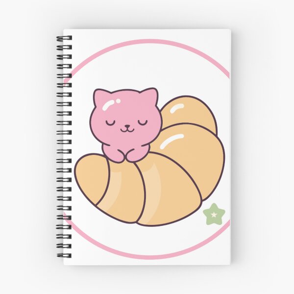 Item preview, Sleepy Cat Croissant Feline Foodie Pet Bakery Lover designed and sold by liviaervan.