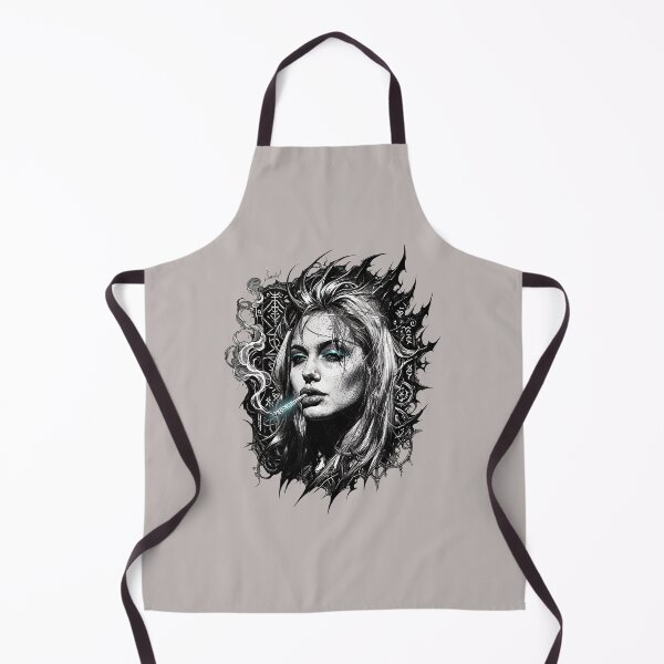 Item preview, B&W Iconic Woman Smoking Portrait Graphic-38 designed and sold by BiancaKopp.