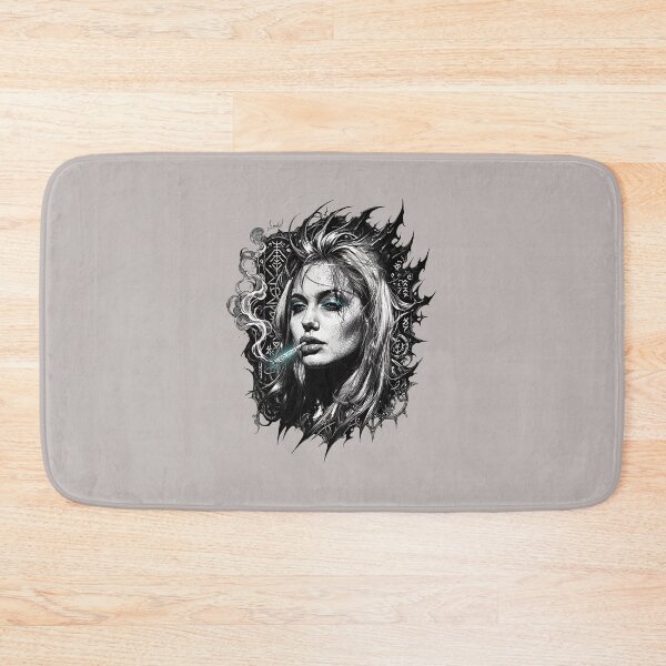 Item preview, B&W Iconic Woman Smoking Portrait Graphic-38 designed and sold by BiancaKopp.
