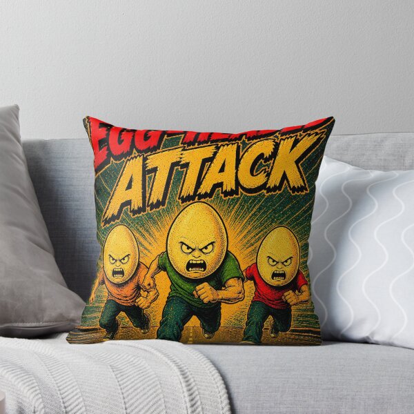 Item preview, Egg Headed Monster Attack Retro Comic Poster designed and sold by Odd Alien Lab.