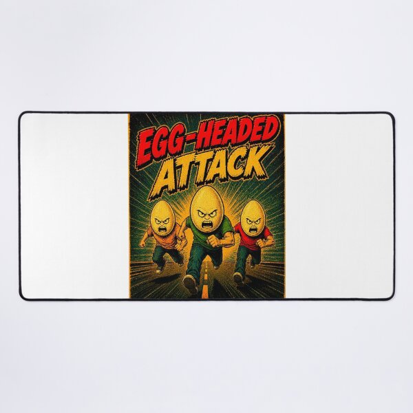 Item preview, Egg Headed Monster Attack Retro Comic Poster designed and sold by Odd Alien Lab.