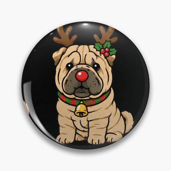Item preview, Funny Chinese Shar-Pei Dog Christmas Holiday Xmas Mom Dad designed and sold by rafaeltto.