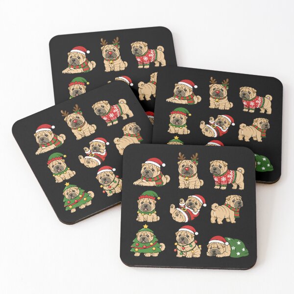 Item preview, Funny Chinese Shar-Pei Dog Christmas Holiday Xmas Mom Dad designed and sold by rafaeltto.