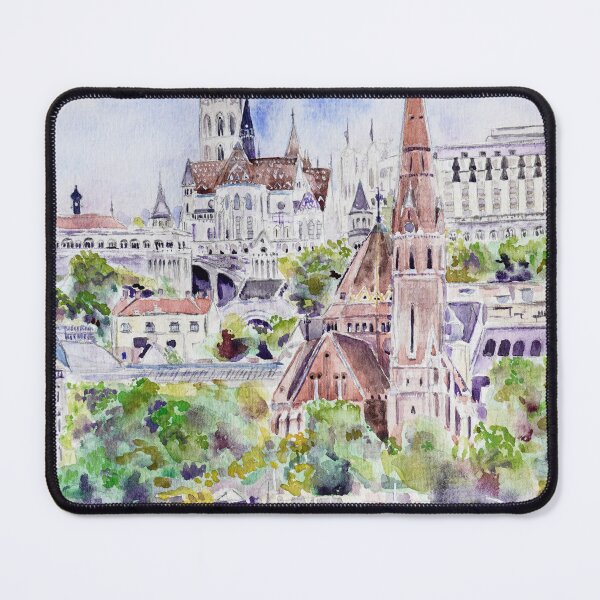 Item preview, Hand painted Hungary Budapest  watercolour  designed and sold by SelenePaintings .