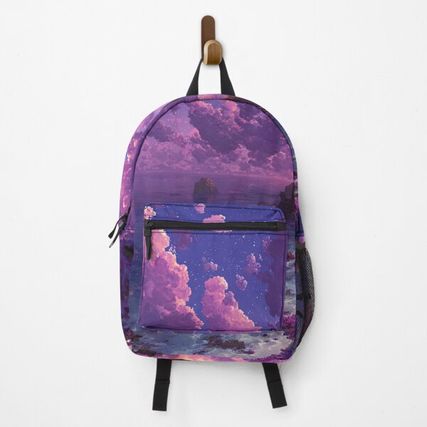 Item preview, Fantastic coastline – Surreal landscape under a purple sky designed and sold by ZGEIST-91.