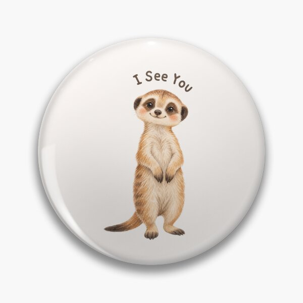 Item preview, I See You Meerkat Safari Art designed and sold by mycute-stickers.