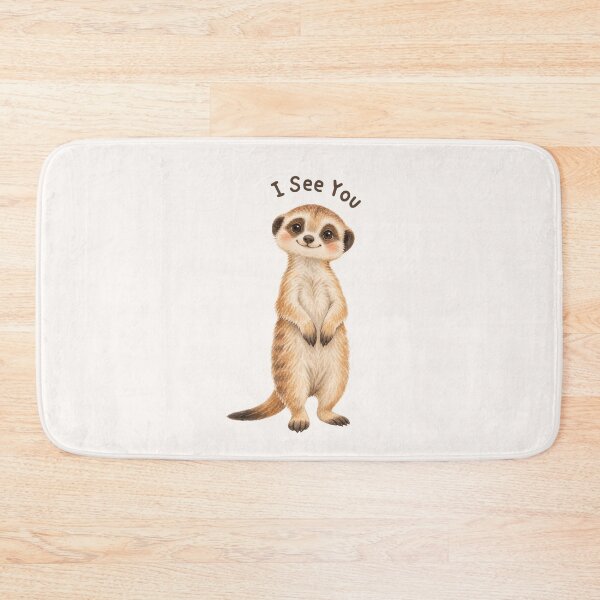 Item preview, I See You Meerkat Safari Art designed and sold by mycute-stickers.