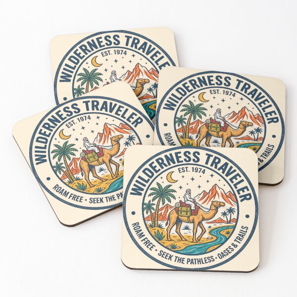 Item preview, Wilderness Traveler Vintage Desert Camel Emblem Art designed and sold by lungpleecha.