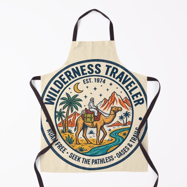 Item preview, Wilderness Traveler Vintage Desert Camel Emblem Art designed and sold by lungpleecha.