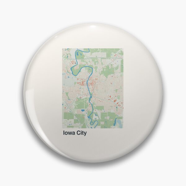 Item preview, Iowa City Minimalistic Map Art designed and sold by MapsNerd.