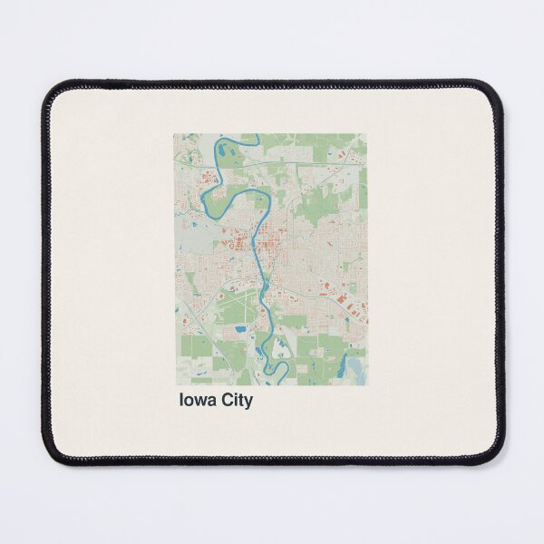 Item preview, Iowa City Minimalistic Map Art designed and sold by MapsNerd.