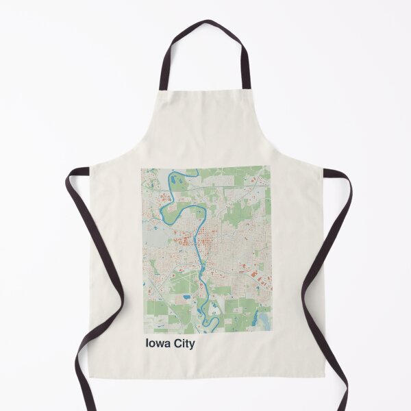 Item preview, Iowa City Minimalistic Map Art designed and sold by MapsNerd.