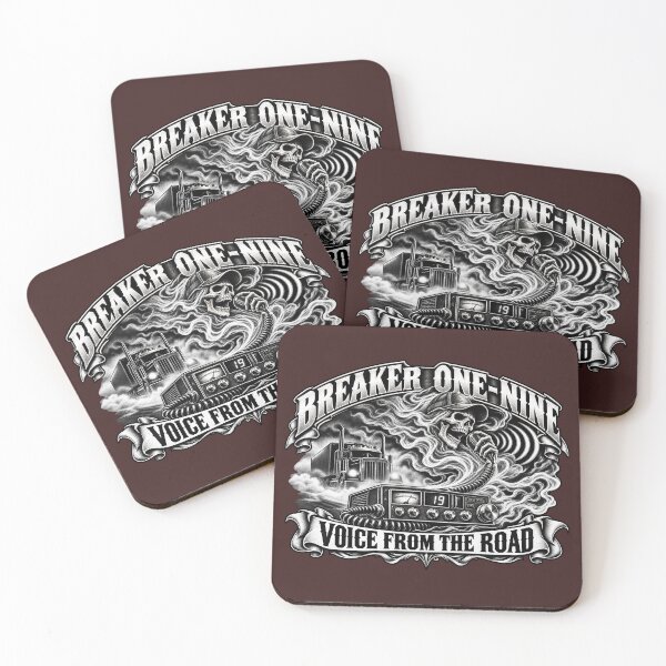 Item preview, Breaker One-Nine | Voice From The Road | Skeleton Driver CB Radio Semi Truck Art designed and sold by NomadForge.