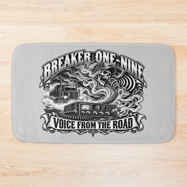 Item preview, Breaker One-Nine | Voice From The Road | Skeleton Driver CB Radio Semi Truck Art designed and sold by NomadForge.