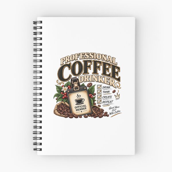 Item preview, Professional Coffee Drinker Retro Coffee Design designed and sold by BrewedPixels.