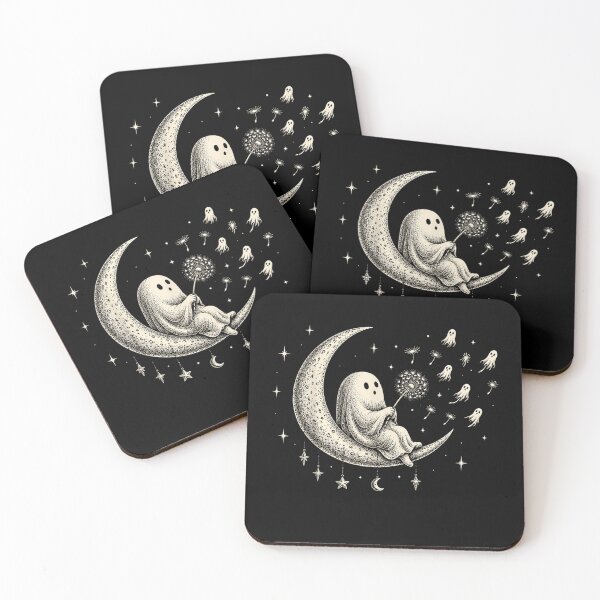 Item preview, Cute Ghost Blowing Dandelion Wish Funny Halloween Spooky designed and sold by CAnastazyshop.