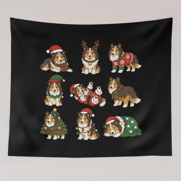 Item preview, Funny Collie Dog Christmas Holiday Xmas Mom Dad designed and sold by rafaeltto.