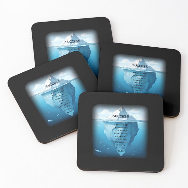 Item preview, Success Iceberg Hard Work Persistence Motivation Art designed and sold by Vibe-Vary.