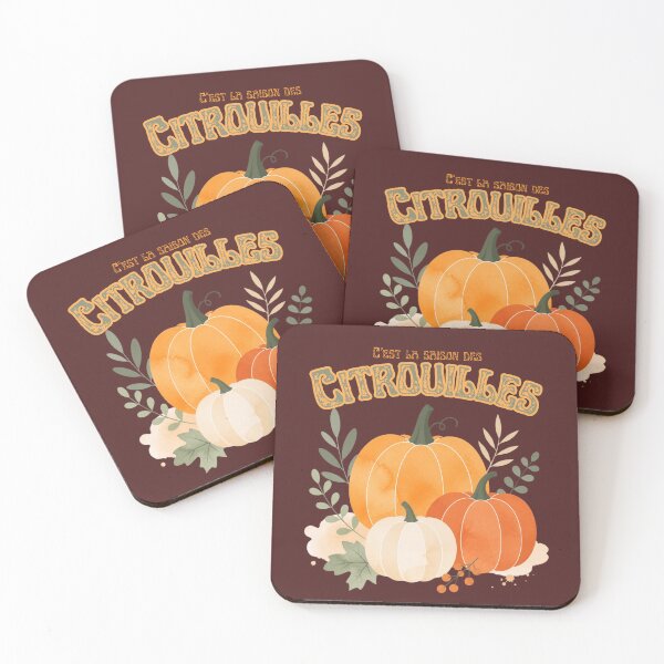 Item preview, It's Pumpkin Season – Vintage Fall Pumpkin Graphic with French text designed and sold by Pics'Elle Creations.