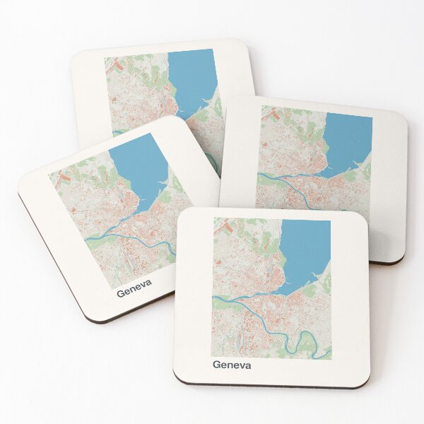 Item preview, Arte minimalista de mapas de Ginebra designed and sold by MapsNerd.