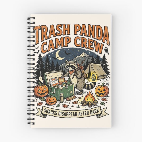 Item preview, Funny Trash Panda Camp Crew - Snacks Disappear After Dark designed and sold by legendaryskins.