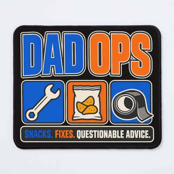 Item preview, Dad Ops – Snacks, Fixes & Questionable Advice designed and sold by MiSuPa Studio.