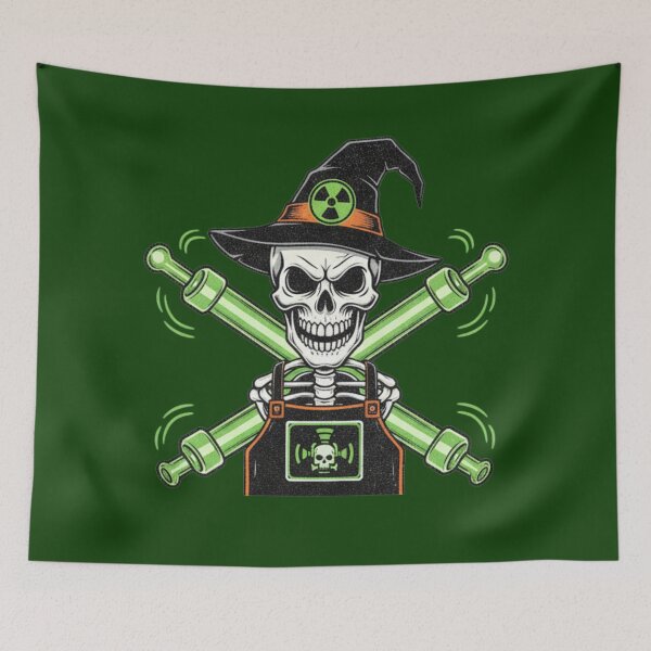 Item preview, Witch Hat Skeleton Xray Tube Graphic designed and sold by Exquisite Design Studio „Paculówka”.