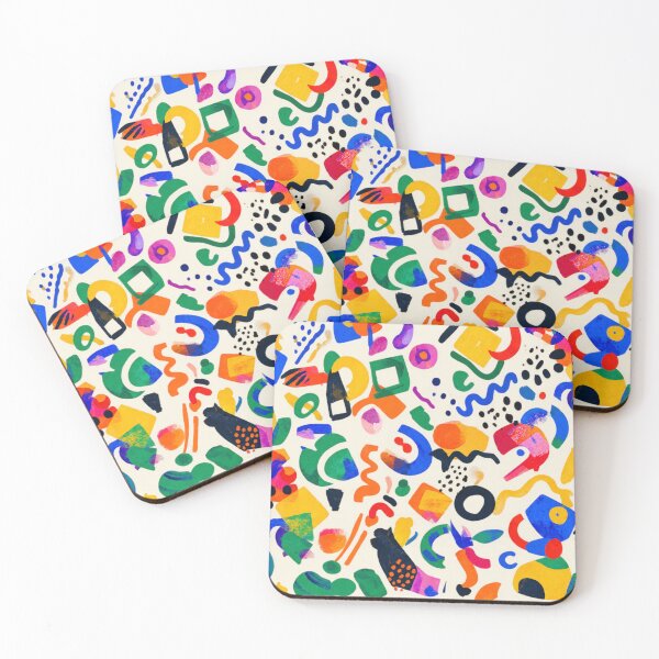 Item preview, Colorful Abstract Matisse Shapes Seamless Pattern designed and sold by lungpleecha.