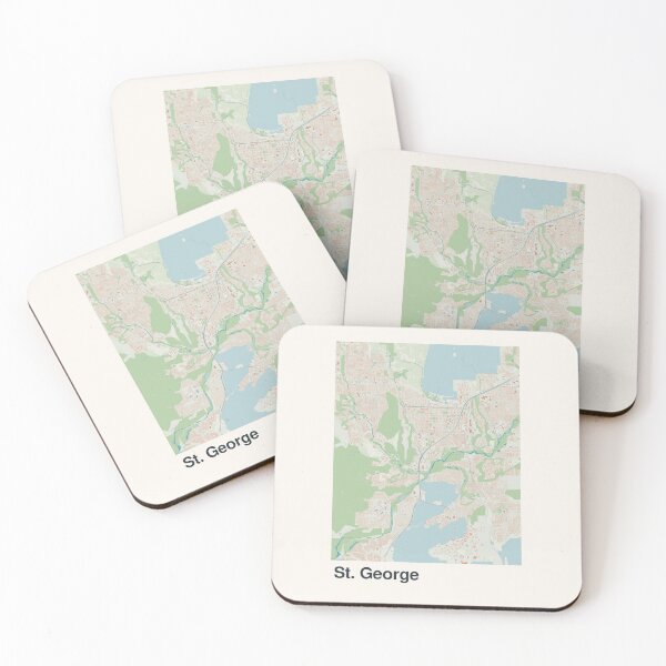 Item preview, St. George Minimalistic Map Art designed and sold by MapsNerd.