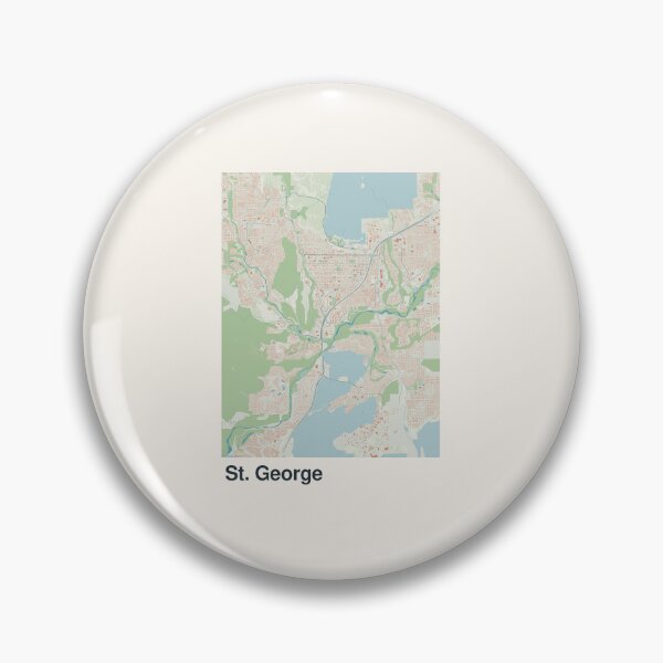 Item preview, St. George Minimalistic Map Art designed and sold by MapsNerd.