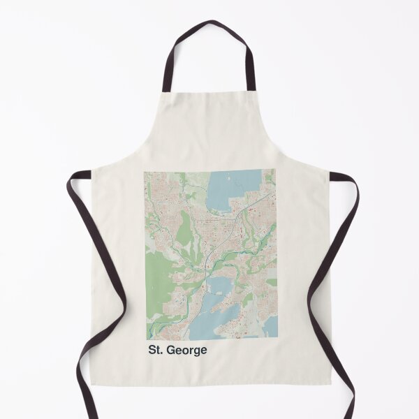 Item preview, St. George Minimalistic Map Art designed and sold by MapsNerd.