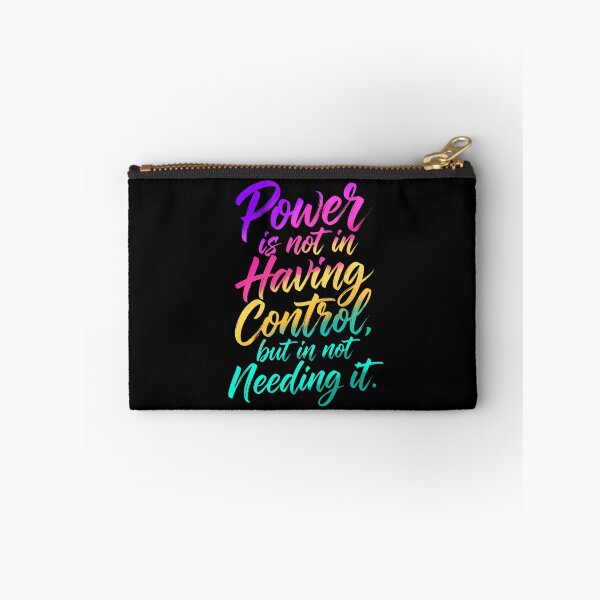 Item preview, Power Is Not In Having Control But In Not Needing It Motivational Art designed and sold by Vibe-Vary.