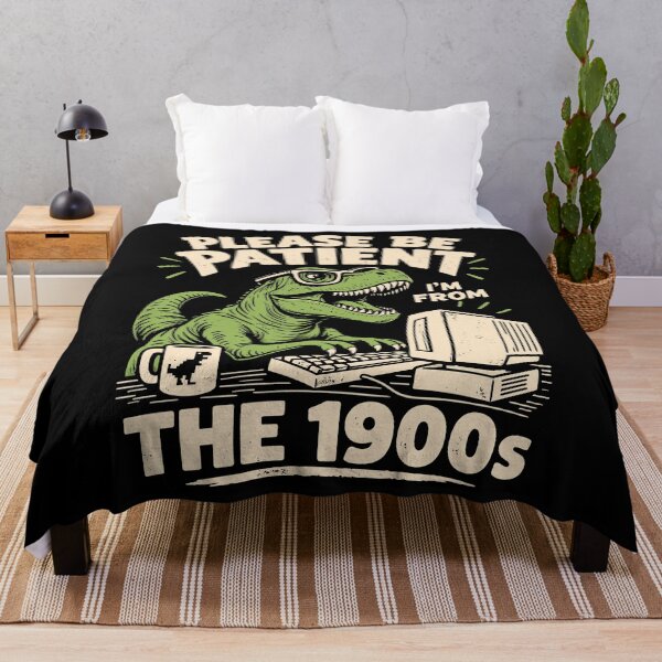 Item preview, Please Be Patient With Me, I'm From The 1900s Funny Dinosaur designed and sold by roni-harbor.
