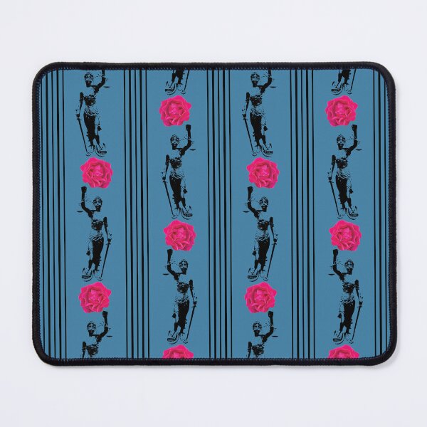 Item preview, Lady Justice & Rose Stripes on Blue designed and sold by Digitalmyth's Designs.