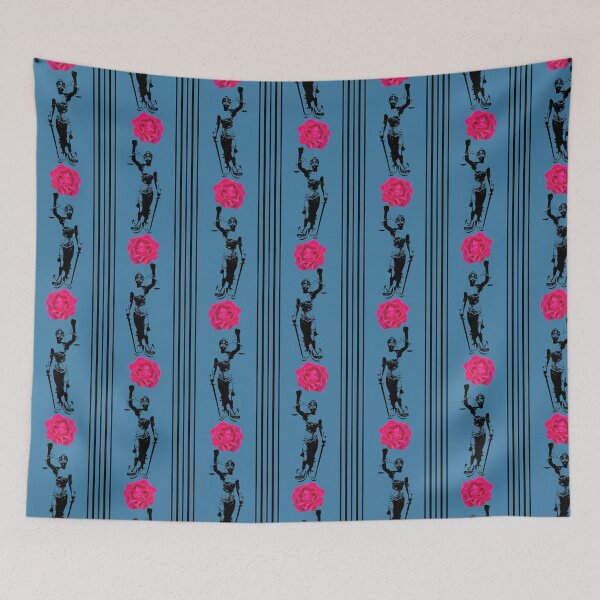 Item preview, Lady Justice & Rose Stripes on Blue designed and sold by Digitalmyth's Designs.
