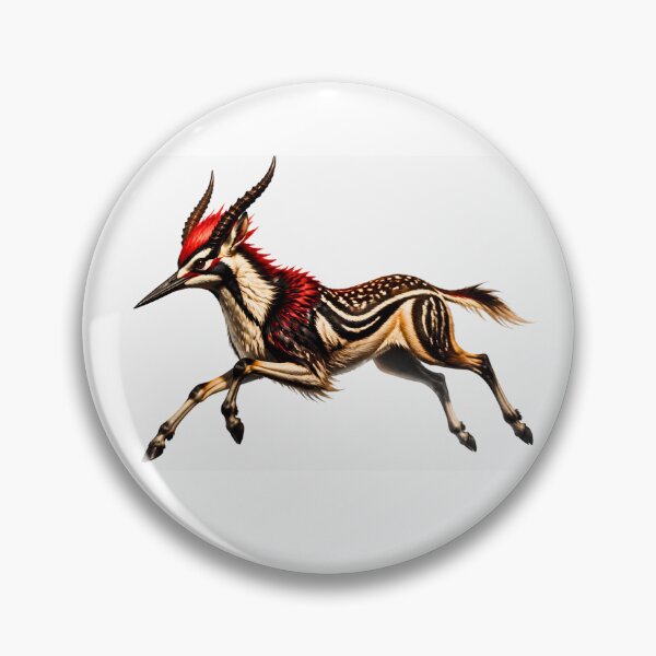 Item preview, Majestic Woodpecker Antelope Hybrid Fantasy Creature designed and sold by Mementoo.