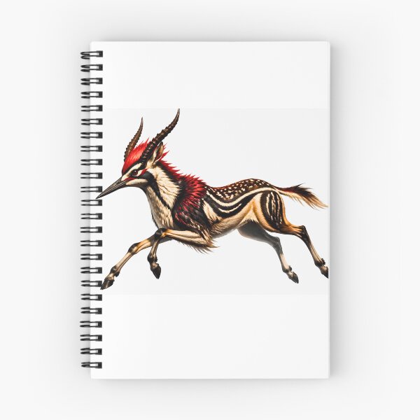 Item preview, Majestic Woodpecker Antelope Hybrid Fantasy Creature designed and sold by Mementoo.