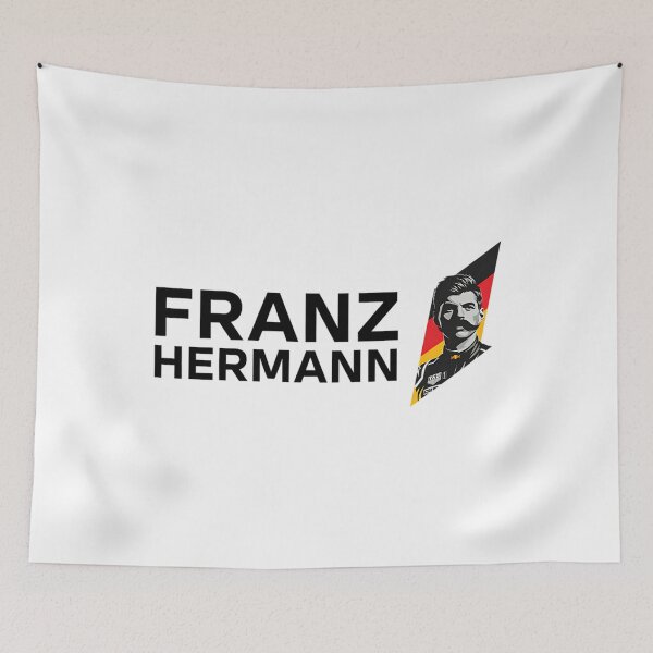 Item preview, Franz Hermann F1 Art - Illustrated Portrait With German Flag Burst designed and sold by dansieminniej.