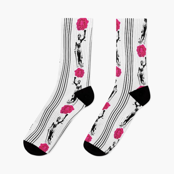 Item preview, Lady Justice & Rose Stripes on White designed and sold by Digitalmyth's Designs.