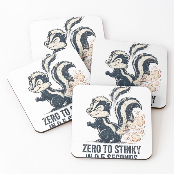 Item preview, Zero To Stinky Funny Skunk Vintage Graphic Tee designed and sold by Worn and Witty.