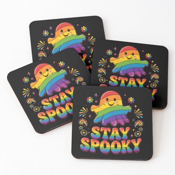 Item preview, Rainbow Pride Ghost – Stay Spooky Cute LGBTQ Halloween designed and sold by Moad Fahim.