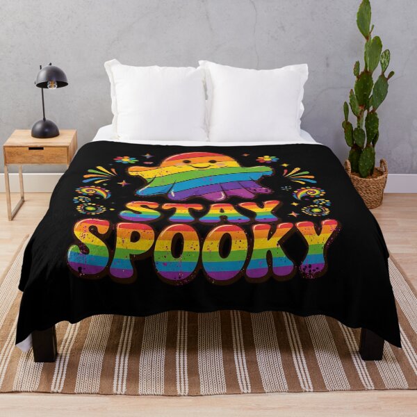 Item preview, Rainbow Pride Ghost – Stay Spooky Cute LGBTQ Halloween designed and sold by Moad Fahim.